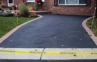 Fully Cured Sealcoat Driveway in Dane County, WI